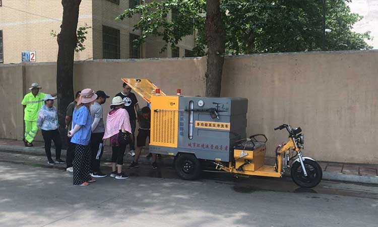 电动三轮高压清洗车质量信得过，继续发货