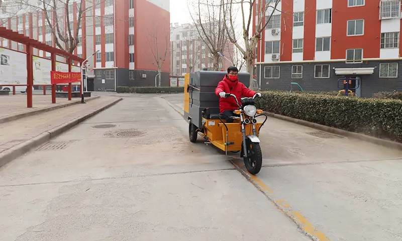 三轮多功能高压清洗车，作业持久、功能多样、效率高效！
